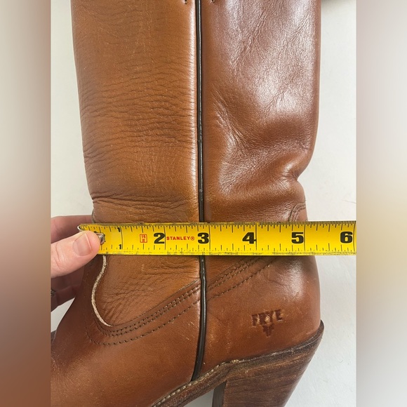 Vintage Frye Boots Genuine Leather Pull-on Western Boots Brown Women’s US 8 - Picture 16 of 16